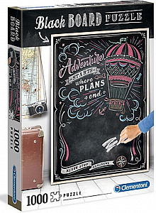 Clementoni Puzzle Black Board Cestování / 1000 dílků