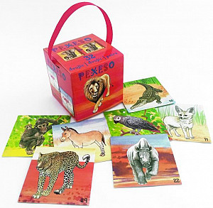 Safari - pexeso v krabičce s úchopem