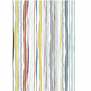 DecoMaché papír 22g barevné pruhy 26 x 37.5 cm
