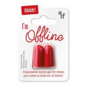 Špunty do uší - červené