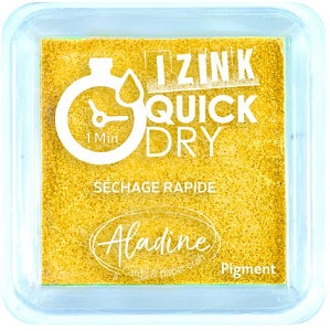 Izink Quick Dry razítkovací polštářek rychleschnoucí / žlutý