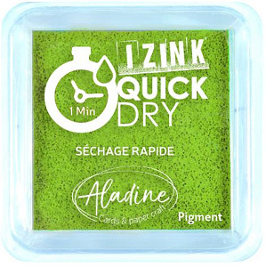 Izink Quick Dry razítkovací polštářek rychleschnoucí / olivově zelený