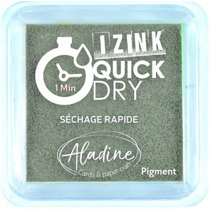 Izink Quick Dry razítkovací polštářek rychleschnoucí / šedý