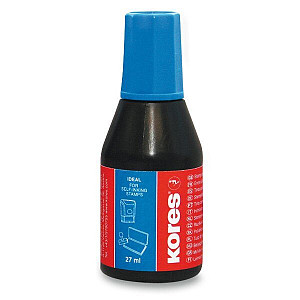 Razítkovací barva Kores - 28 ml modrá
