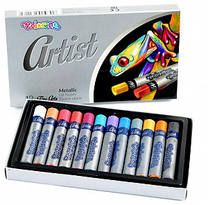 Artist olejové pastely metalické 12 barev