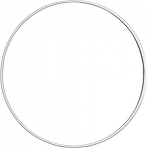 Drátěný kroužek bílý O 15 cm