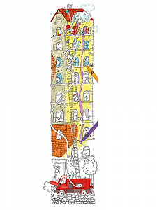 Monumi Omalovánky veselý metr - Hasiči 160 x 40 cm