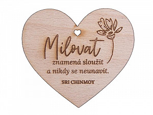 Dřevěné srdíčko 
