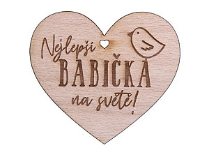 Dřevěné srdíčko 