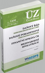 ÚZ č. 1642 - Daňový řád, Finanční správa, Daňové poradenství