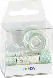 HEYDA Sada ozdobných lepicích pásek - zelený mix