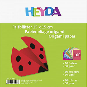 HEYDA Papíry na origami 15 x 15 cm ( 100 ks )