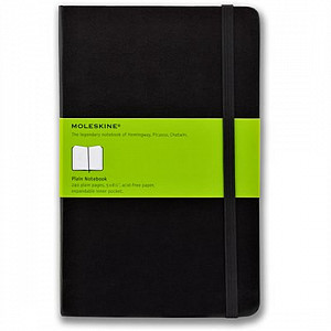 Moleskine Zápisník černý L, čistý, tvrdý