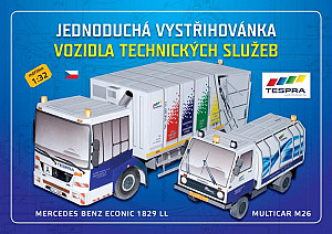 Vozidla technických služeb - Jednoduchá vystřihovánka