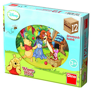 Medvídek Pú - obrázkové kostky 12 ks