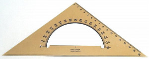 Koh-i-noor trojúhelník s úhloměrem kouřový