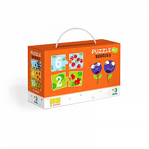 Dodo Puzzle Duo Čísla Brouci 12x2 dílků
