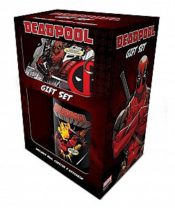Dárkový set Deadpool obsahuje hrnek/klíčenku/tácek