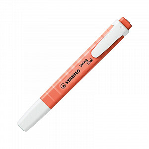 Zvýrazňovač STABILO swing cool Pastel, červeno koralový