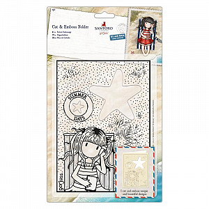 Santoro Gorjuss Vyřezávací a embosovací kapsa - létní den  15 x 21 cm