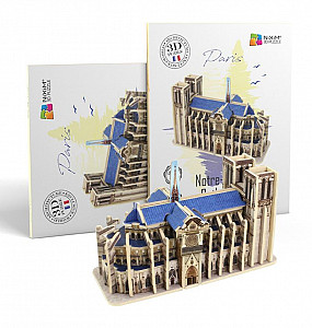 NiXiM Dřevěné 3D puzzle - Katedrála Notre Dame