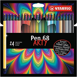 Fixa STABILO Pen 68 sada 24 ks v kartonovém pouzdru 
