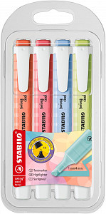 Zvýrazňovač STABILO swing cool Pastel 4 ks