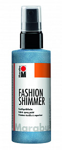 Marabu Fashion Shimmer na tmavý textil třpytivý - nebesky modrý 100 ml
