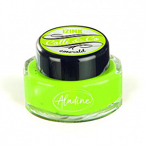 Kaligrafický inkoust Aladine IZINK CALLI & CO - metalický zelený, 15 ml