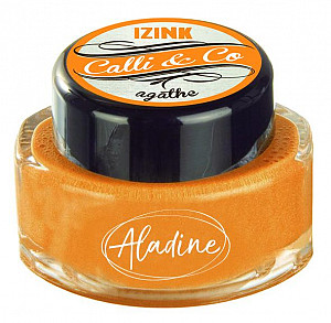 Kaligrafický inkoust Aladine IZINK CALLI & CO - metalický žlutooranžový, 15 ml