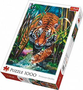 Puzzle Plížící se tygr, 1000 dílků
