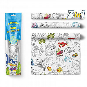 PEXI Malovací ubrusy 3v1 - Mořská zvířátka (Sea Animals)
