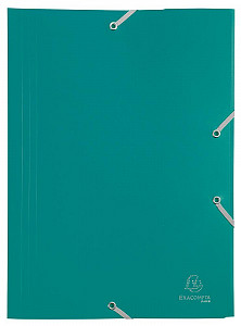 Exacompta spisové desky s gumičkou - zelené
