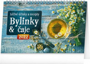 Kalendář 2022 stolní: Bylinky a čaje, 23,1 × 14,5 cm