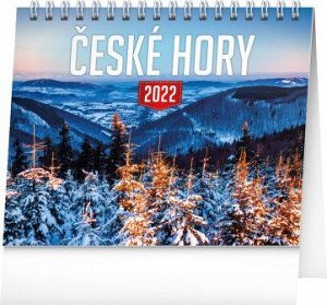 Kalendář 2022 stolní: České hory, 16,5 × 13 cm