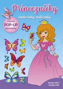 Princezničky - Omalovánky modrý sešit