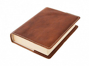Kožený obal na knihu KLASIK XL 25,5 x 39,8 cm - kůže měděná