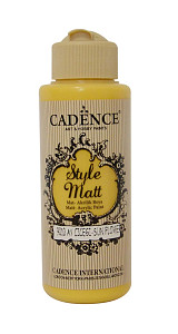 Cadence Matná akrylová barva Style Matt 120 ml - slunečnice