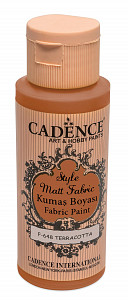 Cadence Klasická textilní barva Style Matt Fabric 50 ml - hnědá terakota