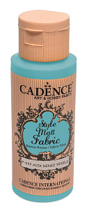 Cadence Klasická textilní barva Style Matt Fabric 50 ml - světle tyrkysová,