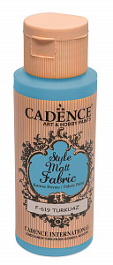 Cadence Klasická textilní barva Style Matt Fabric 50 ml - tyrkysová