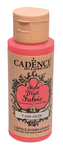 Cadence Klasická textilní barva Style Matt Fabric 50 ml - miminkovská růžová