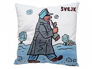 Švejk v zimě/ Polštář 30x30cm