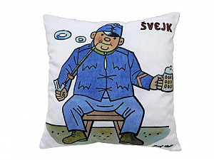 Švejk s půllitrem/ Polštář 25x25cm