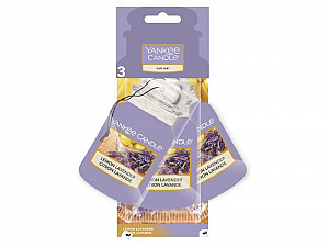 YANKEE CANDLE Lemon Lavender vůně do auta visačka papírová 3ks