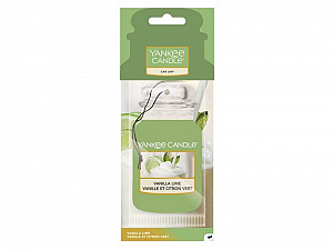 YANKEE CANDLE Vanilla lime vůně do auta visačka papírová
