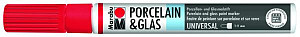 Marabu Popisovač na sklo/porcelán 1-2 mm - třešeňový