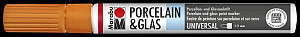 Marabu Popisovač na sklo/porcelán 1-2 mm - oranžový