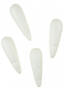 Dílky z polystyrenu - mrkve 8 cm (4 ks)