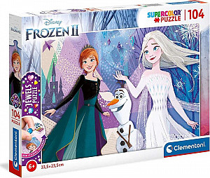 Clementoni Puzzle Jewels - Frozen 2, 104 dílků